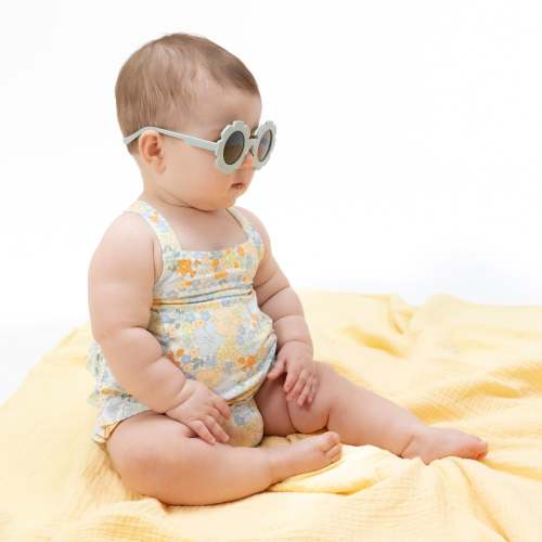 Georgia Floral - Ruffle Sunsuit – Angel Dear