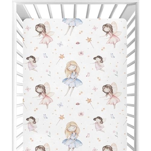 CaTaKu Fairytale Princess Baby Sheets for Girls & Boys - Neutral Toddler Mini Crib Mattress Sheets, Fitted for Nursery Bed, 27"x 39"