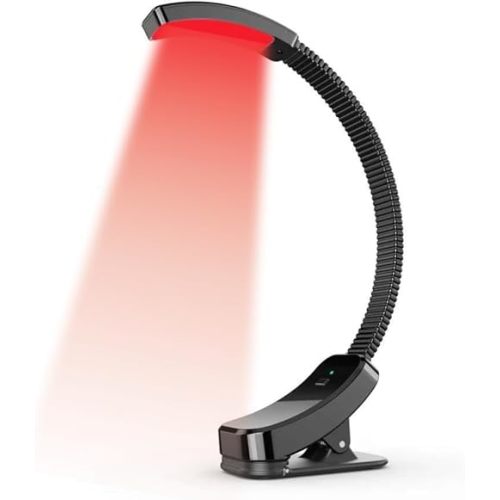 Mito Red Light - Flex Reader - Red Light Book Lights for Reading at Night - Portable, Rechargeable Book Light Clip On with 360° Gooseneck - Reading Lights for Books in Bed