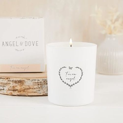 ANGEL & DOVE 'for an Angel' Baby Loss Remembrance Candle - A Thoughtful Sympathy Gift for Bereaved Parents