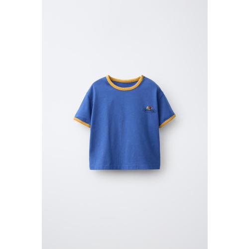 FRUIT OF THE LOOM™ CONTRAST TRIM T-SHIRT - Bluish | ZARA United States