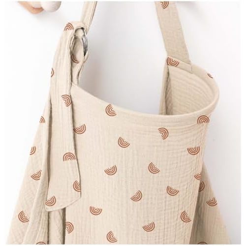 100% Muslin Cotton Nursing Cover with Arch Neckline for Women