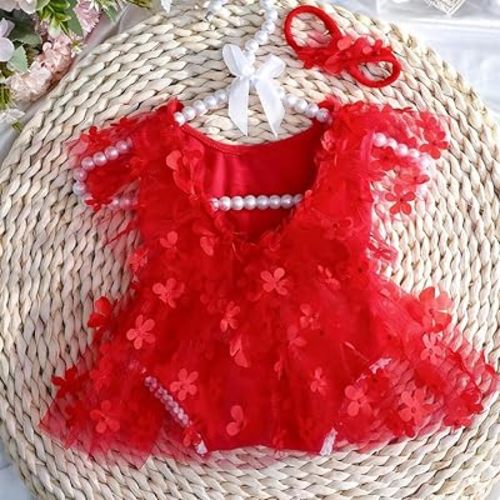 Ylsteed Newborn Lace Romper with Headband - Girl Infant Photo Shoot Outfits & Props