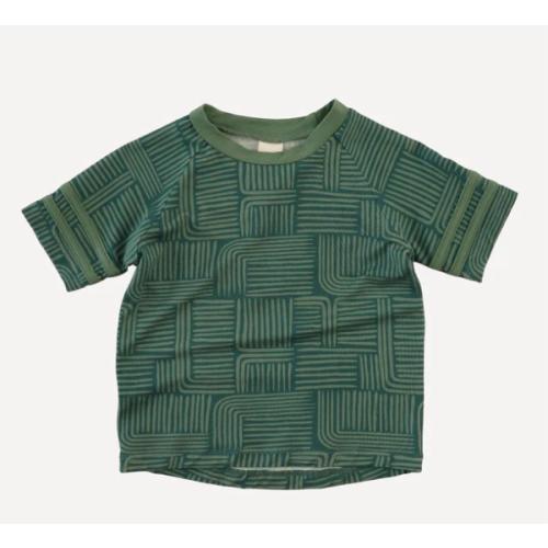 short sleeve football tee | brush strokes | light weight bamboo