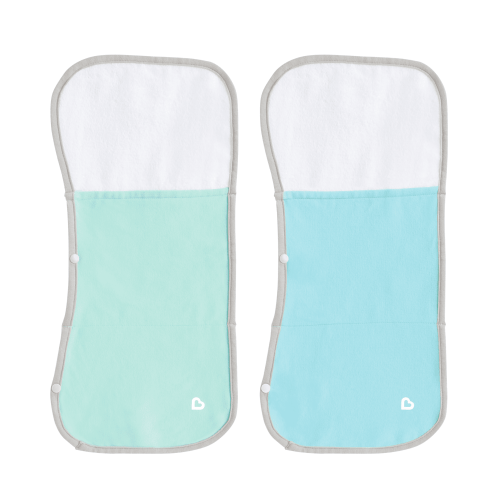 Munchkin® TheraBurpee™ Burp Cloths for Colic & Fever Rescue Kit, 20 x 9.75 in., Unisex, 2 Pack