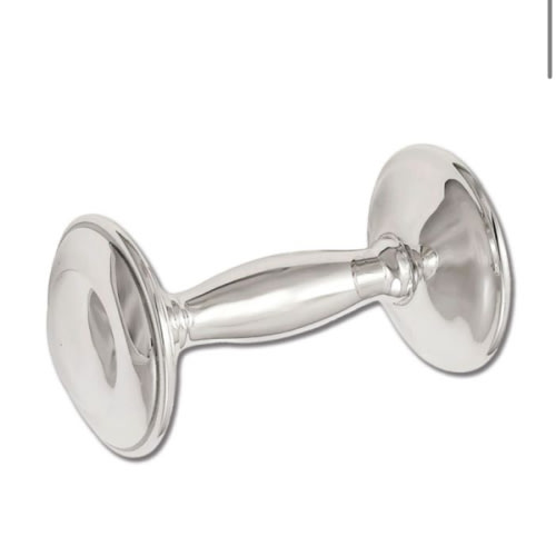 Sterling Collectables: Sterling Collectables Sterling Dumbbell Baby Rattle