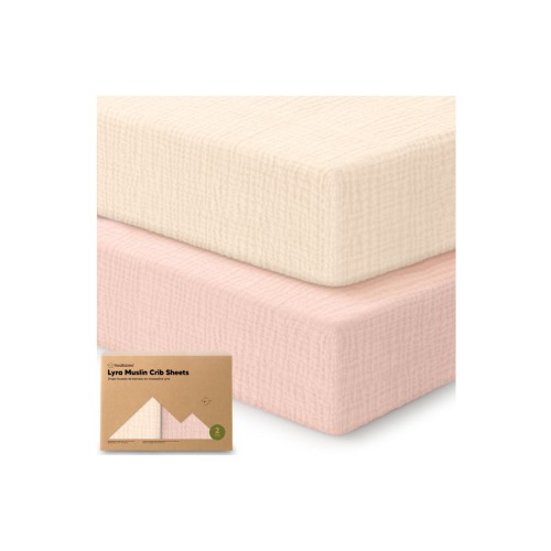 2-Pack Lyra Muslin Crib Sheets