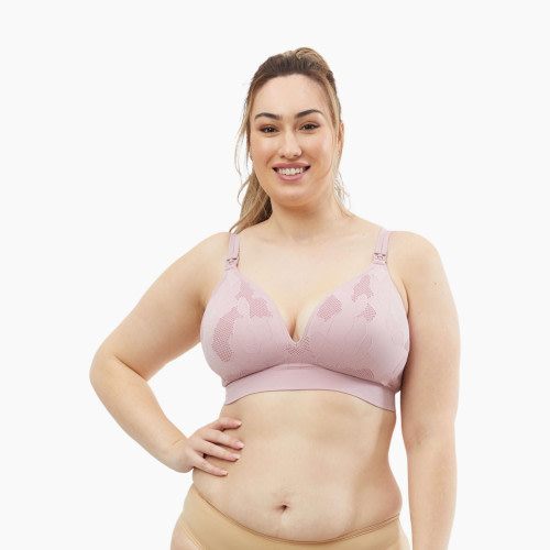 Cake Maternity Freckles Busty Recycled Wirefree Nursing Bra - Mauve, L