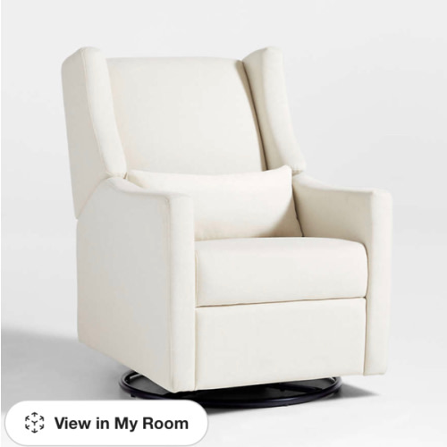 Babyletto Kiwi Cream Electronic Swivel Glider Power Recliner Nursery Chair