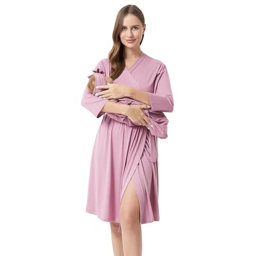 Galabloomer Maternity Robe and Receiving Blanket, Matching Mommy Labor Robe | maternity robe and swaddle set ,mommy and me, maternity robe for hospital, mommy and me hospital outfits