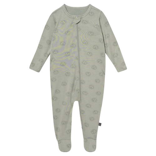Modern Moments by Gerber Baby Neutral Viscose St. Patrick's Two-Way Zip Sleep 'N Play Footed Pajamas, Sizes Newborn - 6/9 Months