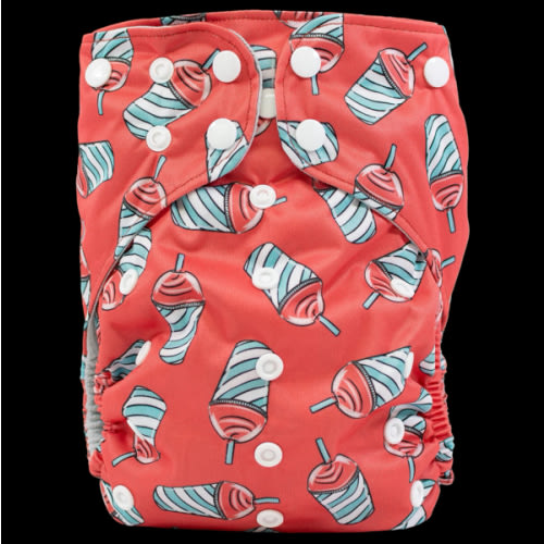 Flex Fit Pocket Cloth Diaper - Red Slush