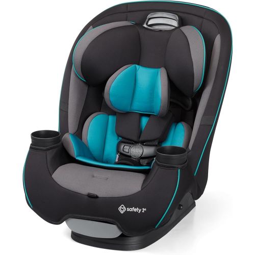 Safety 1st Grow and Go All-in-One Slim Convertible Car Seat, Rear Facing, 5-40 lbs, Forward Facing (30–65 lbs), High Back Booster Seat 40-100 pounds, Green Gables