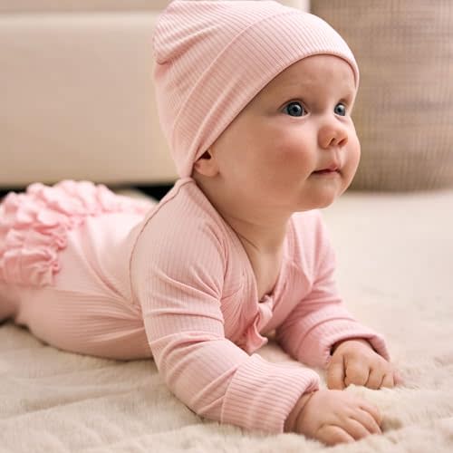 Little Sleepies Ruffle Zippy, Pajamas, Viscose from Bamboo Baby Pajamas, Girls Sleepers, 2-Way Zipper