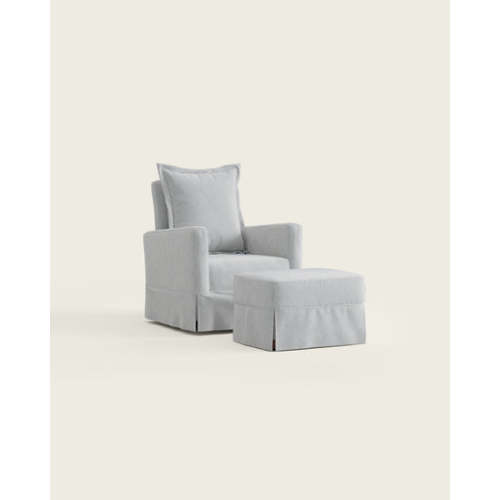 The Dusk Swivel Glider Bluebell Ticking Stripe