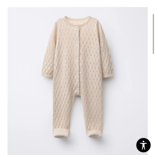 CONVERTIBLE COTTON, SILK AND CASHMERE TEXTURED KNIT JUMPSUIT WITH FOOT - Cream | ZARA United States
