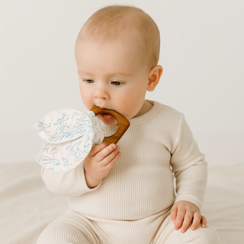 Baby Teething Ears - Bunnies | 100% Organic - Finn + Emma