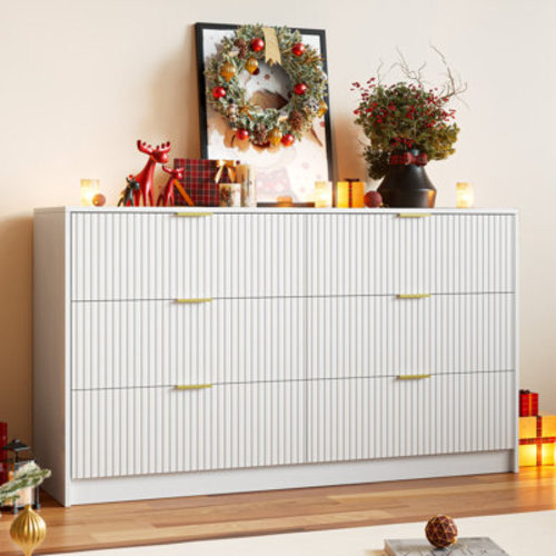 Ebern Designs 6 - Drawer Dresser, 55.1" W & Reviews | Wayfair