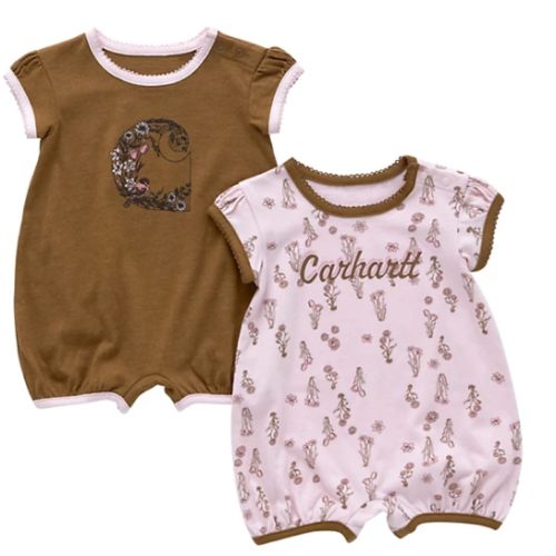 Carhartt Short-Sleeve Floral Romper 2PC Set at Tractor Supply Co