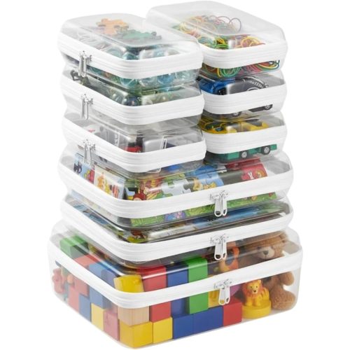 9 pcs Zipper Pouches Nesting Set (1 Tall M + 2M + 6S)