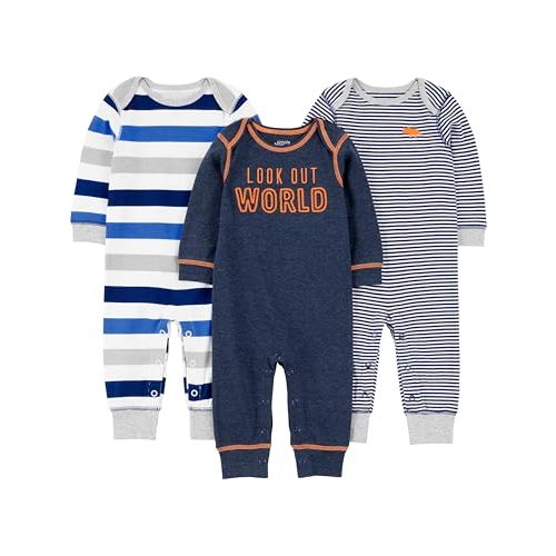 Simple Joys by Carter's baby-boys 3-pack Jumpsuits