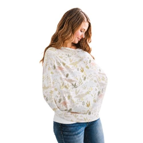 Copper Pearl Nursing Cover for Breastfeeding – Multi-Use Baby Car Seat Canopy, Stroller Shade & Breast Feeding Wrap for Women, Stretchy Breathable Carseat Shawl for Boy or Girl, Rex