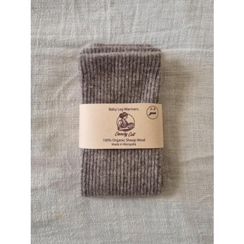 Grey baby leg warmers, 100% organic sheep wool, EC leg warmers, baby wearing leg warmers, elimination communication clothes, 0-3 years