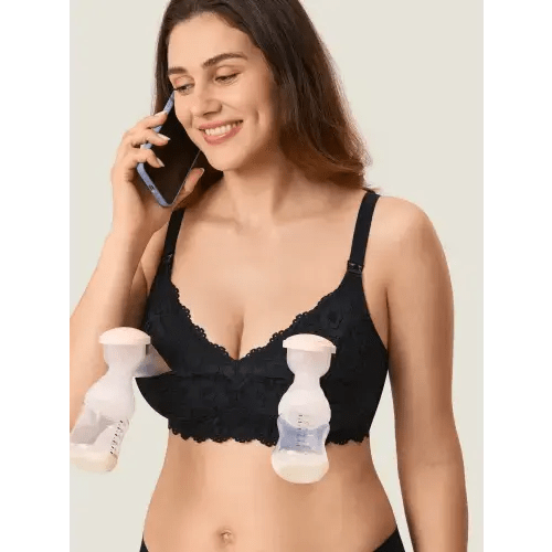 Cotton Lining Hands Free Pumping Bra
