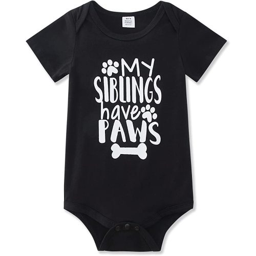 Funnycokid Baby Boys Girls Bodysuit Funny Newborn Romper Short Sleeve Infant Neutral Outfits Jumpsuit 0-12 Months