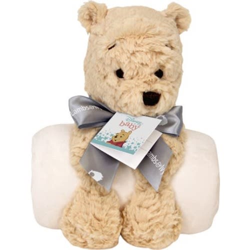 Disney Baby Classic Winnie the Pooh Blanket & Plush Baby Gift Set