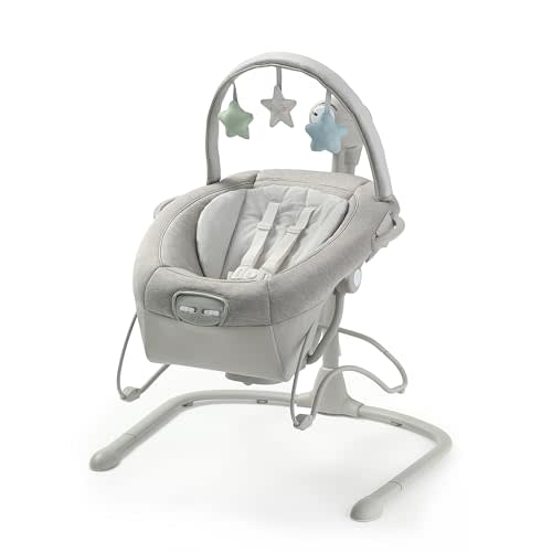 Graco Soothe 'n Sway Bluetooth 3-in-1 Baby Swing - Grows with Your Child - Multiple Soothing Settings and Bluetooth Connectivity
