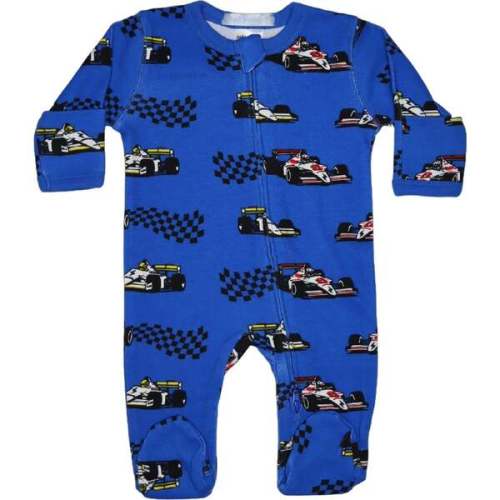 Baby Two-Way Zipper Footie, Race Cars - Baby Steps | Maisonette