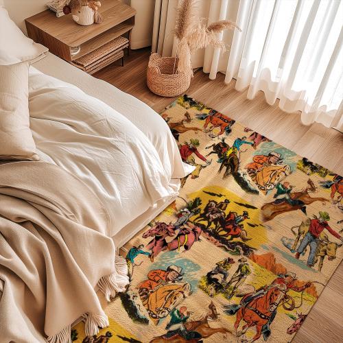 Kids Western Rug | Cowboy Nursery, Toddler & Playroom Rug