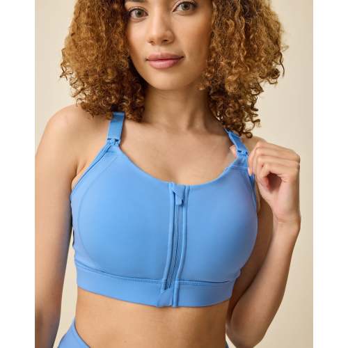 High Impact Nursing Sports Bra | Harbor Blue – Kindred Bravely