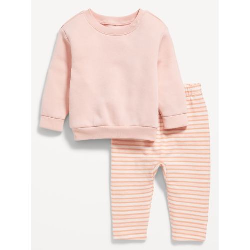 Crew-Neck Sweatshirt and Sweatpants Set for Baby