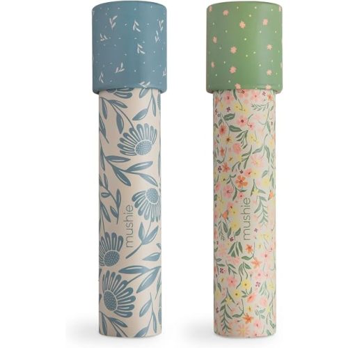 mushie Kaleidoscope 2-Pack (Floral Combo) | Toys for Kids 3 Years+