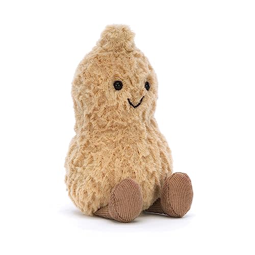 Jellycat Amuseables Peanut Stuffed Toy, 6 inches - Food Plush - Fun Gift Idea