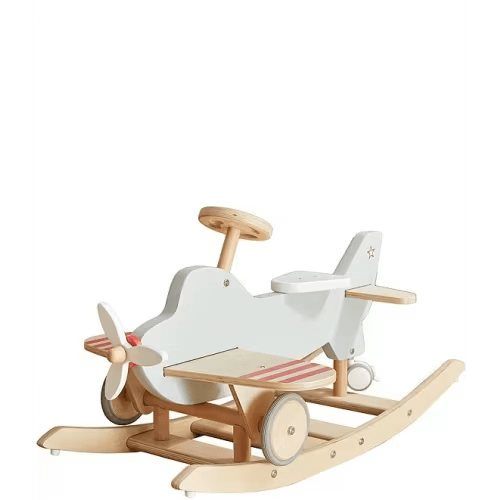 Wonder & Wise Wooden Airplane Rocker