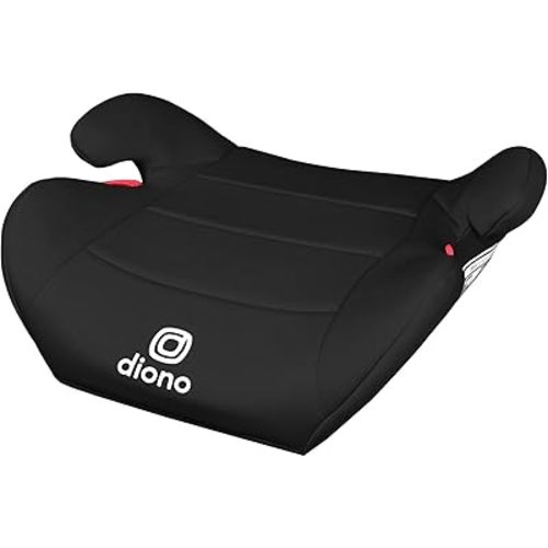 Diono Solana Lite Backless Booster Car Seat, Lightweight & Portable for Travel, Machine Washable Covers, 40-100 lbs, Black Storm