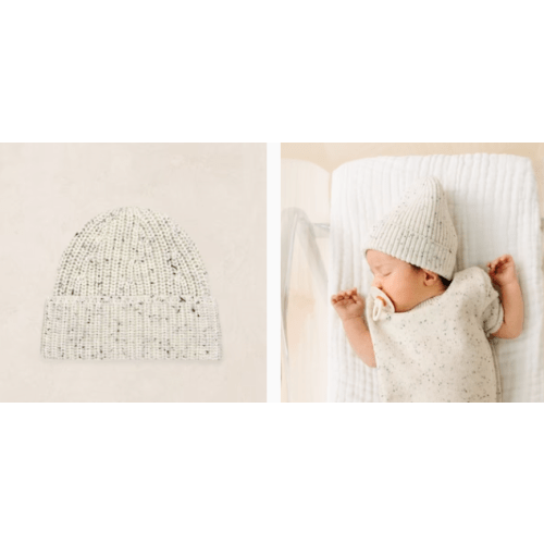 Knit Beanie - Cream Speckle