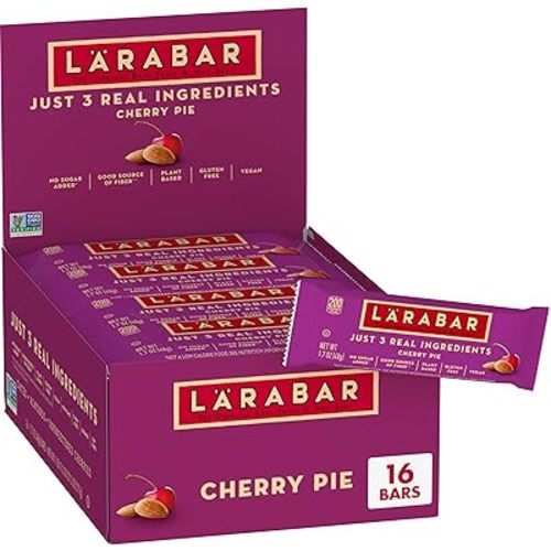 Larabar Cherry Pie, Gluten Free Vegan Fruit & Nut Bar, 1.7 oz Bars, 16 Ct