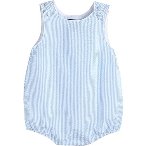 Lil cactus Baby & Toddler Boys and Girls Seersucker or Gingham One-Piece Bubble Romper Cotton Summer Outfit with Snaps Wear