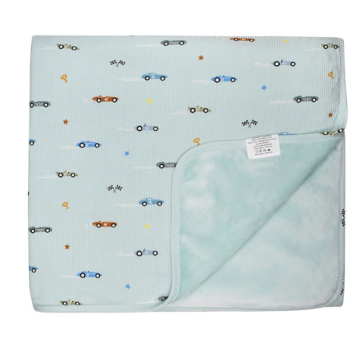 Race Cars Small Ribbed Youth Blanket