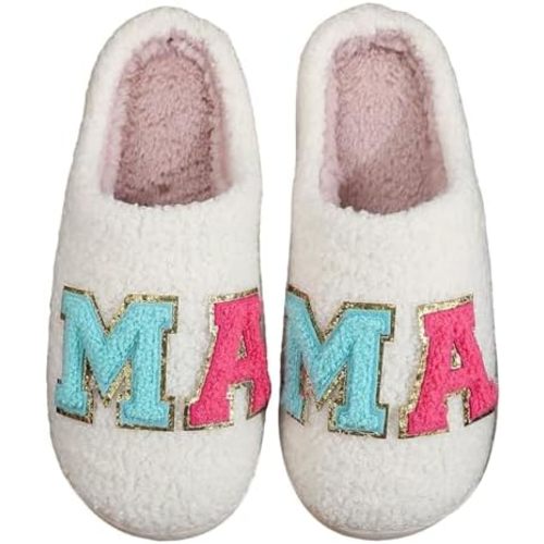 Women House Slippers,Mens Fuzzy Slippers,Casual Slip-on Home Shoes Outdoor Indoor Warm Soft Plush Anti Slip Bedroom Shoes