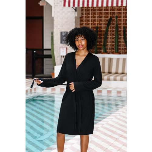 Women’s Lounge Robe in Midnight