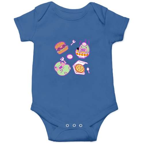 Hungry Kuchipatchi Baby Onesies Kids's Short Sleeve Onesie 12M Royal sold by LillieRenaldo | SKU 2479298196 | Printerval