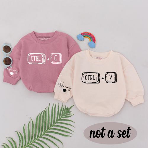 Twins Baby Romper, Best Friends Romper, Besties Bodysuit, BFF Soulmate Clothes, Baby Boys Girls Outfit,Newborn Matching Twins, Gift For Twin