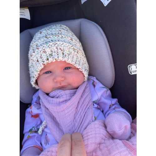 100% cotton Crocheted Baby Bonnet | sizes premie-3T | handmade