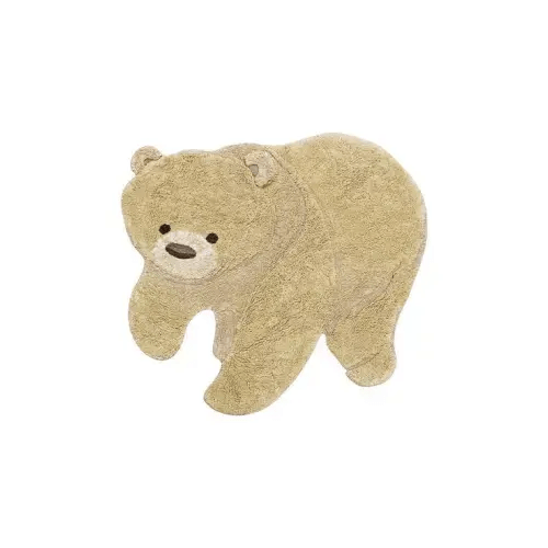 WASHABLE ANIMAL COTTON RUG BEAR