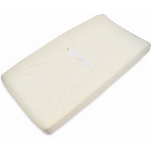 American Baby Company Heavenly Soft Chenille Fitted Contoured Changing Pad Cover,Ecru, for Boys and Girls